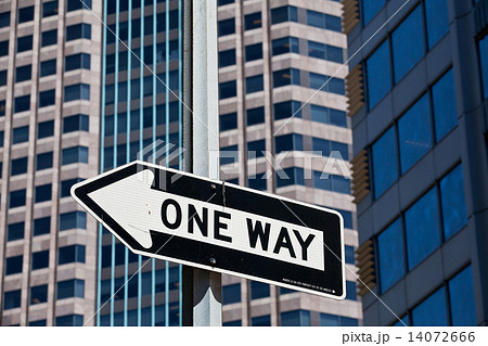 The sign on the street in Los Angeles in USA 14072666