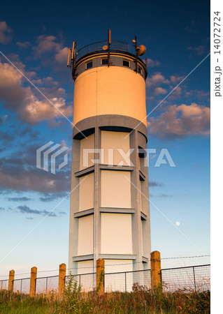 Historic water reservoir brick tower at sunset Historic water reservoir brick tower at sunset 14072724