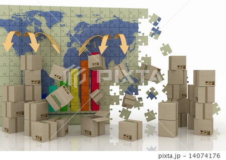conception of world trade. 3d concept of logistic. conception of world trade. 3d concept of logistic. 14074176