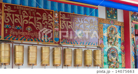 中国・四川省甘孜　デン・ゴンパ（漢人寺）　マニ車 14075663