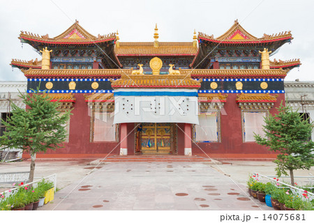 中国・四川省甘孜 白塔公園 中国・四川省甘孜 白塔公園 14075681