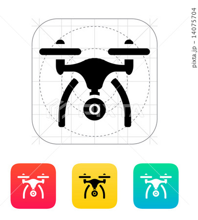 Copter with camera icon. 14075704