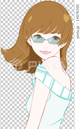 女性　夏服　バカンス 14076300