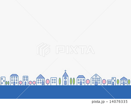 街並み　春風景 14076335