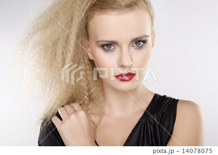 Young pretty woman with beautiful blond hairs 14078075