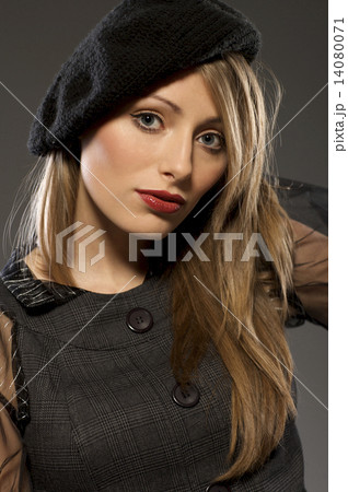 elegant fashionable woman in a hat elegant fashionable woman in a hat 14080071