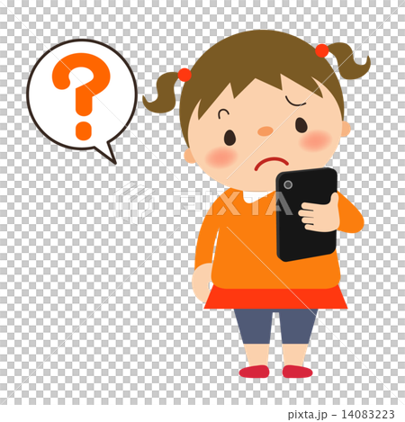 スマホを持った女の子 スマホを持った女の子 14083223