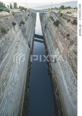 Canal for the passage of vessels in Corinth Canal for the passage of vessels in Corinth 14085106
