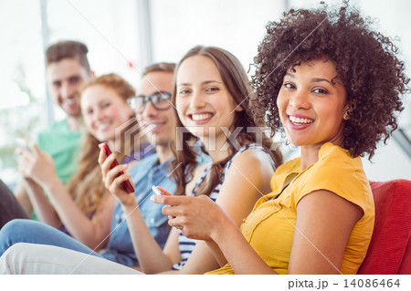 Fashion students smiling at camera 14086464