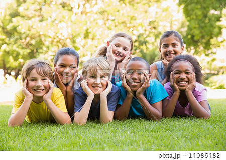 Happy friends in the park Happy friends in the park 14086482