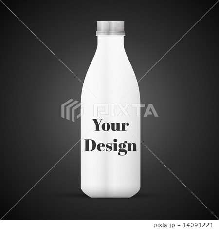 Blank Milk or Juice Pack isolated on black background 14091221