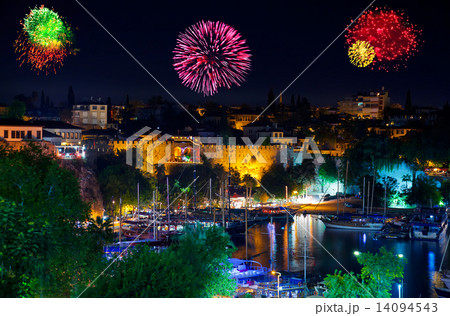 Fireworks in Antalya Turkey Fireworks in Antalya Turkey 14094543