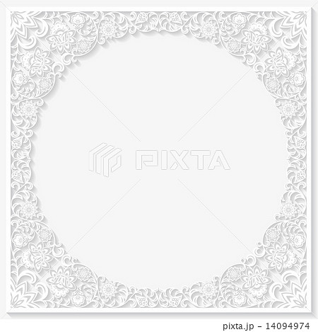Decorative floral frame. Vector illustration 14094974