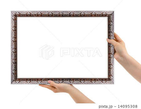 Metal frame in hands 14095308