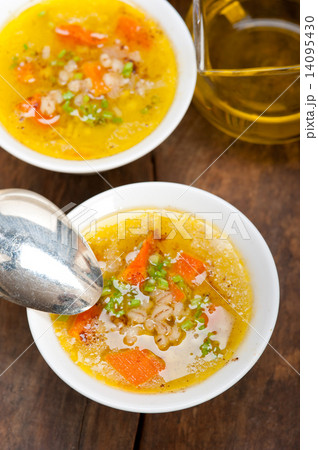 Syrian barley broth soup Aleppo style 14095430