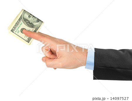 Hand giving money 14097527