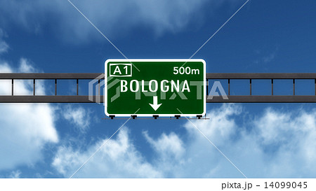 Bologna Italy Highway Road Sign  14099045