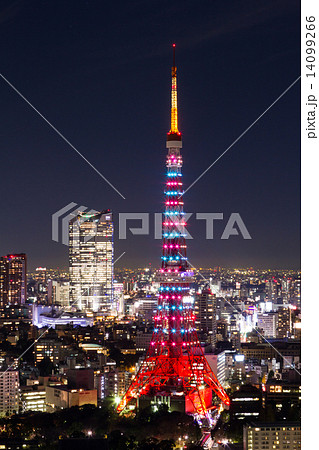 東京タワー　クリスマスライトアップ　ダイヤモンドヴェール 14099266