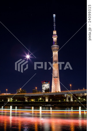 東京スカイツリー　バレンタインライトアップ　「ブラウンショコラ」 14099315