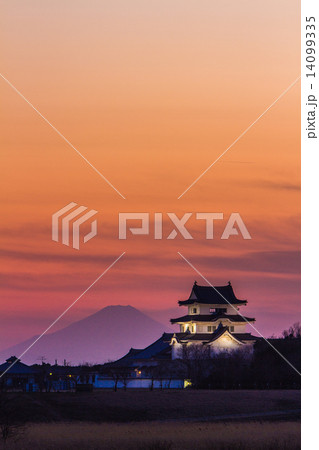 関宿城と富士山 関宿城と富士山 14099335