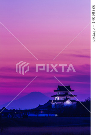 関宿城と富士山 関宿城と富士山 14099336