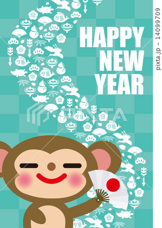 申 年賀状 申 年賀状 14099709