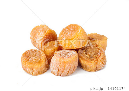 Close up and selective focus on dried Scallop at the foreground 14101174