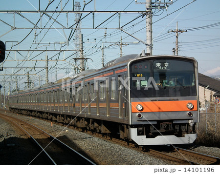 武蔵野線 5系 新三郷駅の写真素材