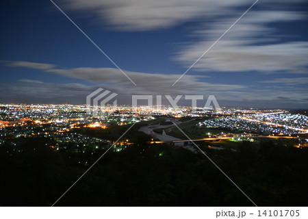 嵐山展望台の夜景 嵐山展望台の夜景 14101705