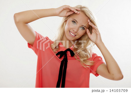Young pretty woman with beautiful blond hairs 14103709