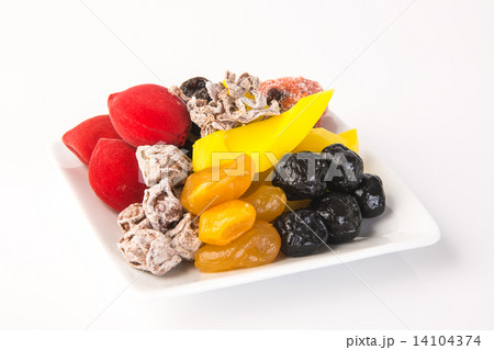 preserved fruits & Dried fruits. Food Snack on a Background 14104374