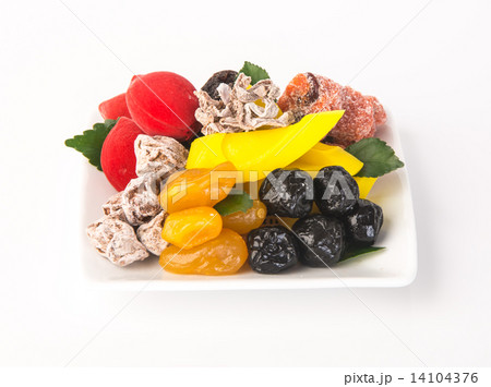 preserved fruits & Dried fruits. Food Snack on a Background preserved fruits & Dried fruits. Food Snack on a Background 14104376