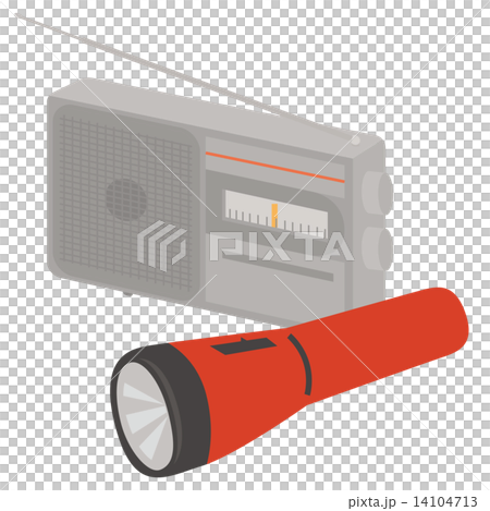 ラジオと懐中電灯 14104713