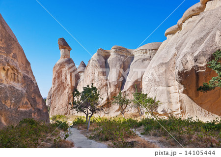 Rock formations in Cappadocia Turkey 14105444