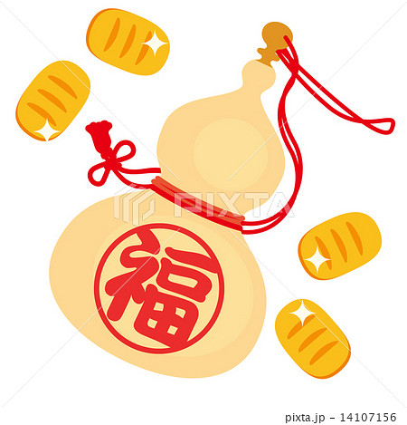 ひょうたんと小判 14107156