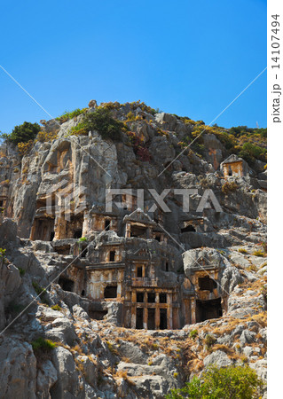 Ancient town in Myra, Turkey 14107494