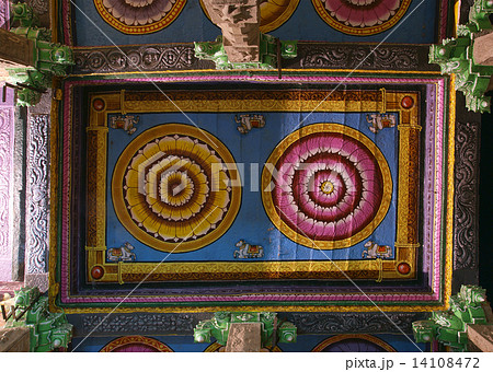 Ceiling Meenakshi Sundareswarar Temple in Madurai, South India 14108472