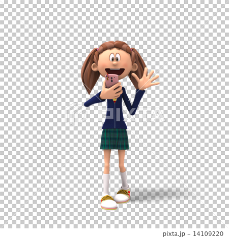 permingSCOOLGIRL005女學生3DCG插畫素材 14109220