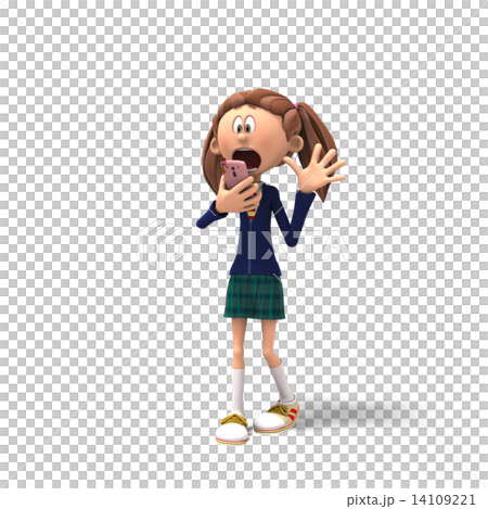 permingSCOOLGIRL 006女學生3DCG插畫素材 14109221