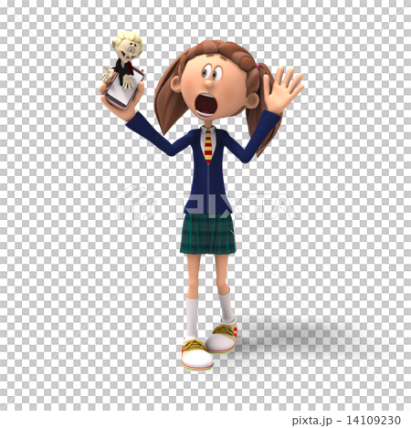 permingSCOOLGIRL 015女學生3DCG插畫素材 14109230