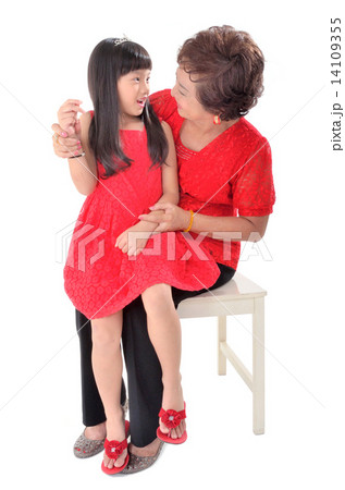 Grandmother together with granddaughter Grandmother together with granddaughter 14109355