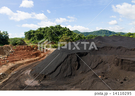 Coal Stock pile and blue sky 14110295