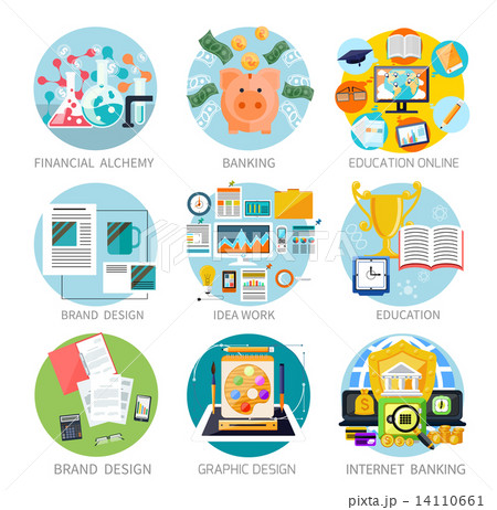 Financial alchemy, education, graphic design 14110661