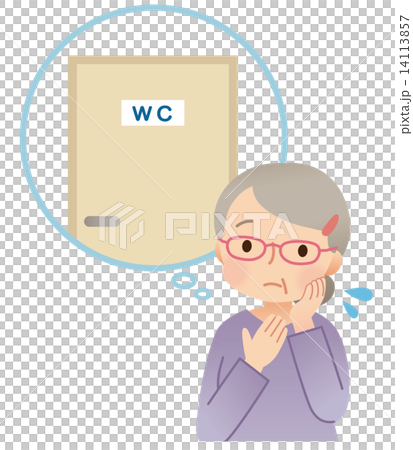 頻尿に悩む女性　高齢者 14113857