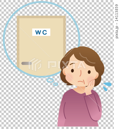 頻尿に悩む女性 14113859