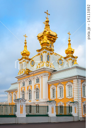 Church of St. Peter and Paul in Peterhof, vertical photo 14113892
