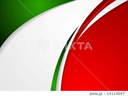 Corporate wavy abstract background. Italian colors 14114047