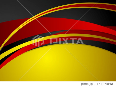 Corporate wavy abstract background. German colors 14114048