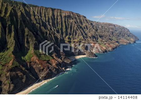 kauai napali coast aerial view kauai napali coast aerial view 14114408