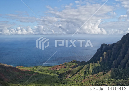 kauai napali coast aerial view 14114410